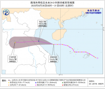 南海热带低压或加强为今